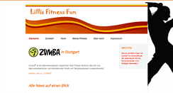 Desktop Screenshot of lillis-fitness-fun.de