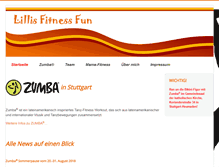 Tablet Screenshot of lillis-fitness-fun.de
